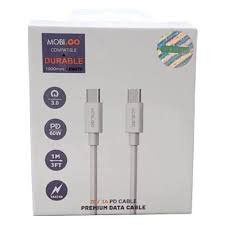 Mobigo 60W Autodetection Type C to Type C Data Cable GO1TT