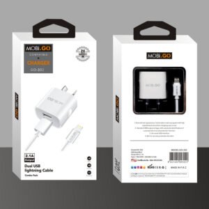 MobiGo Dual USB Lightning Cable