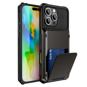 Dual Layer Back Case With 5 Card Compartment SPG Style for Apple Devices