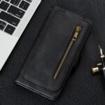Vertical Flip Wallet Case 9 Card & Zipper for Google Devices
