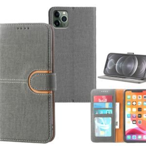 PU Leather Flip Case Canvas Finish 3 Card Slot for Google Devices