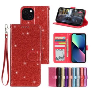 Wallet Case Shiny Glitter Finish 3 Card for Google Devices